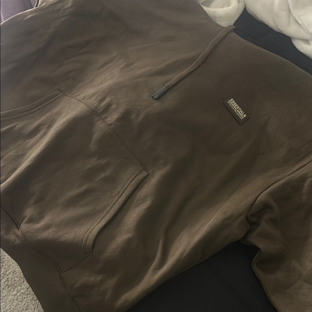 Essentials Brown Pullover Hoodie - image 2